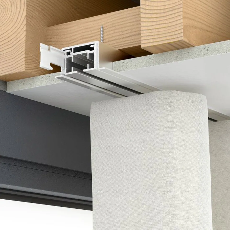 Recess fit ceiling track system